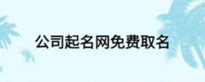 公司起名網(wǎng)免費(fèi)取名