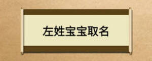 左姓寶寶取名