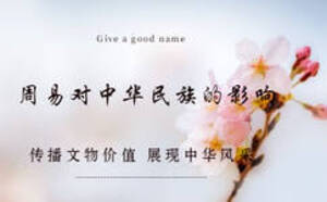 淺談周易對中華民族的影響，美名寶之見解