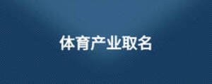 體育產(chǎn)業(yè)取名