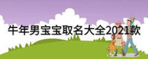 牛年男寶寶取名大全2021款