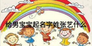 給男寶寶起名字姓張藝什么
