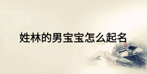 姓林的男寶寶怎么起名