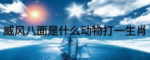 威風八面是什么動物打一生肖