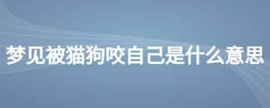 夢見被貓狗咬自己是什么意思