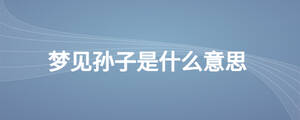 夢見孫子是什么意思